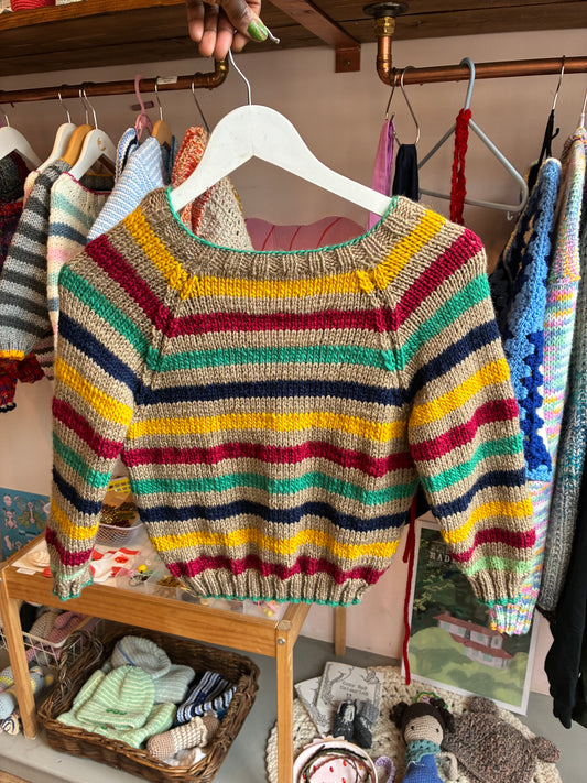 Rainbow striped Cardigan