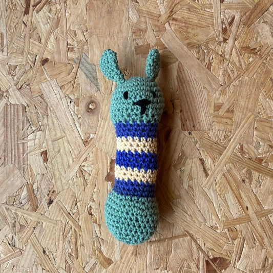 Bunny Crochet baby rattle