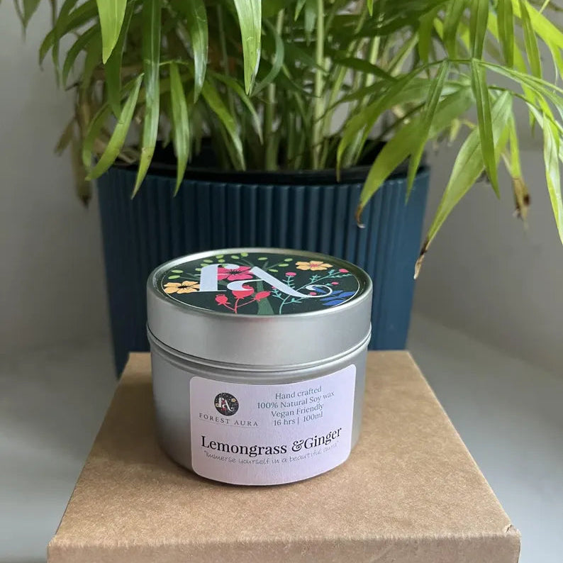Lemongrass and ginger candle