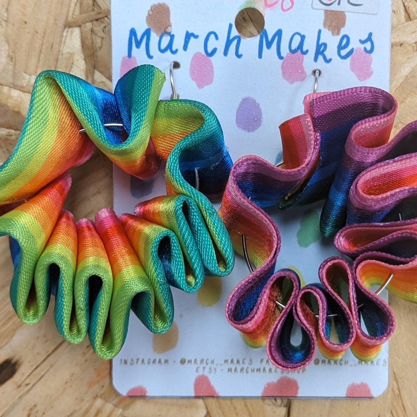 Rainbow Ribbons hoops