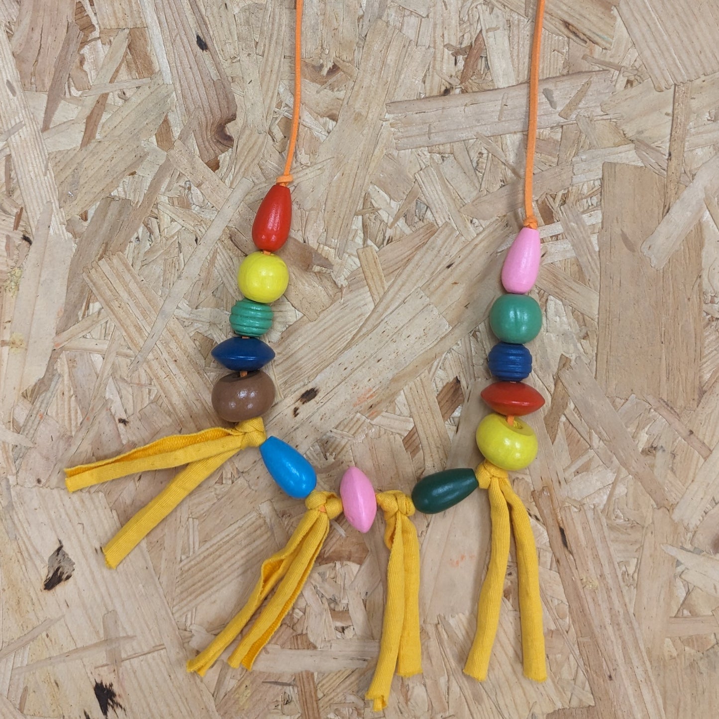 Beaded tassel necklace