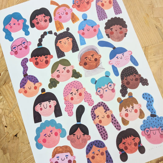A4 Girlies print