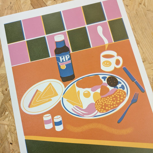 A4 Breakfast print