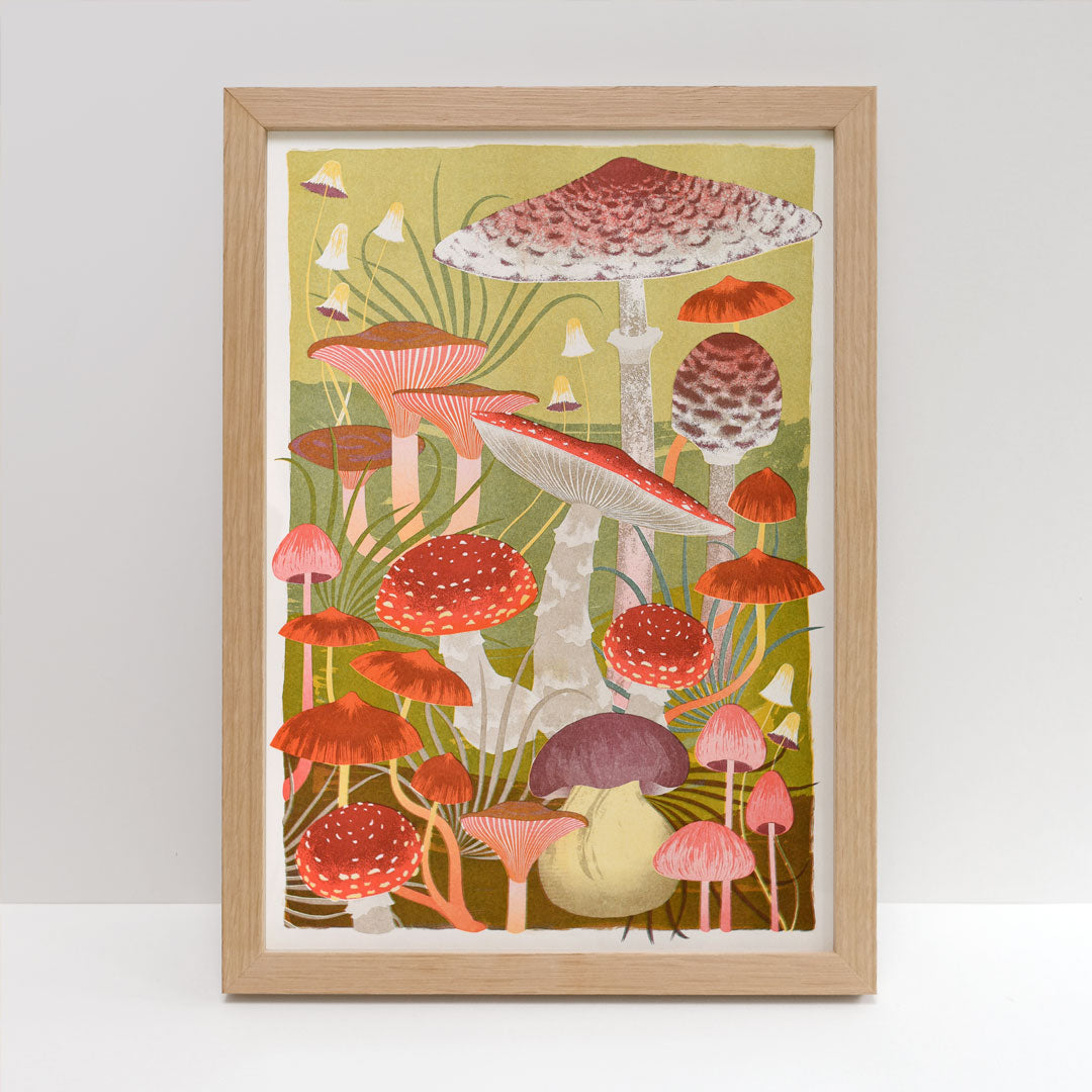 Shroom Riso print