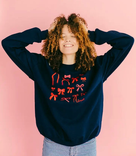 Bow embroidered Sweatshirt