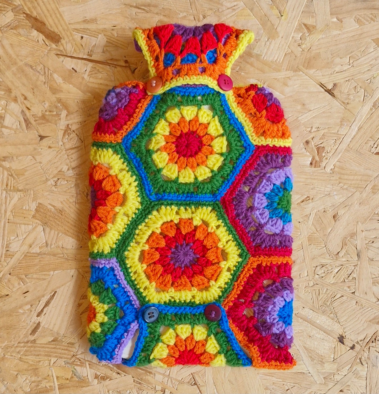 Handmade crochet hot water bottle covers (hot water bottle inc)