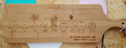 Furious Vegetable Army Chopping Board