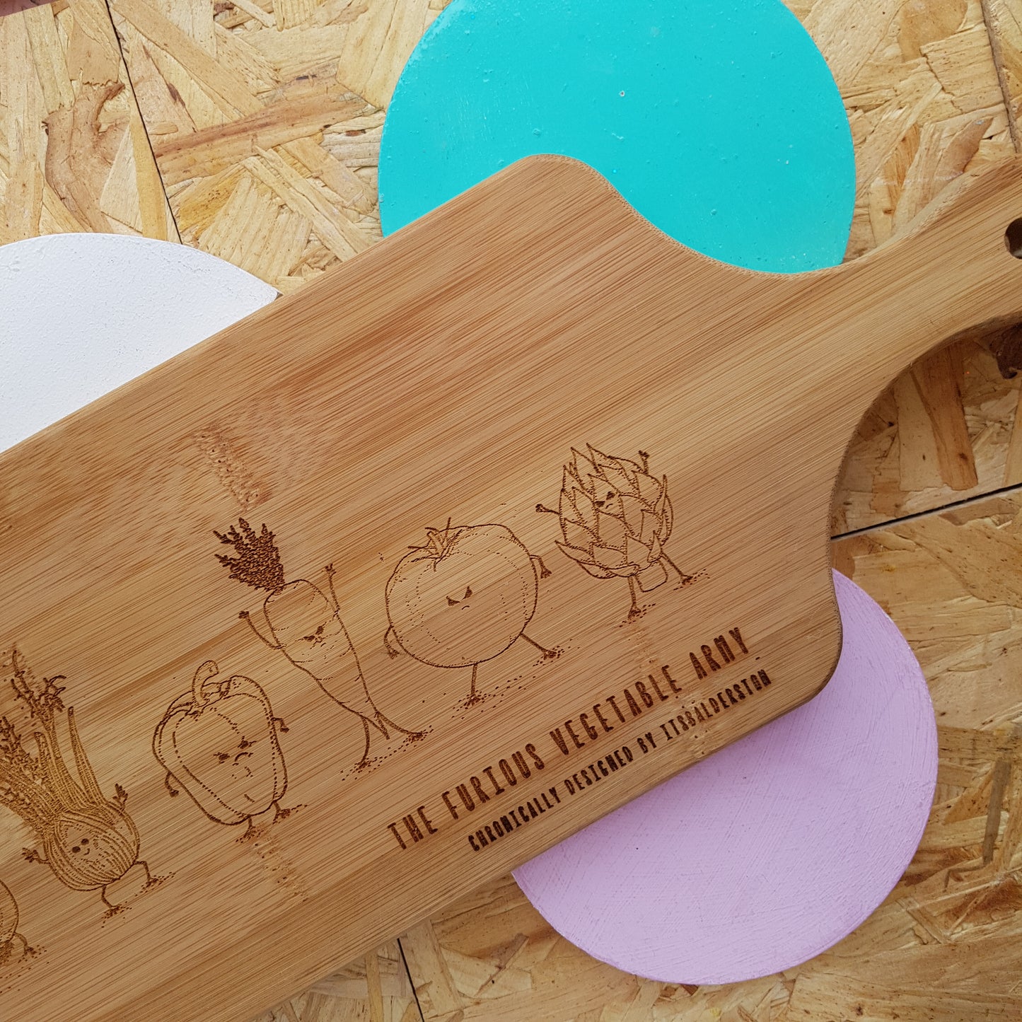 Furious Vegetable Army Chopping Board