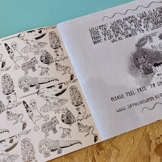Weird Animal Club colouring book