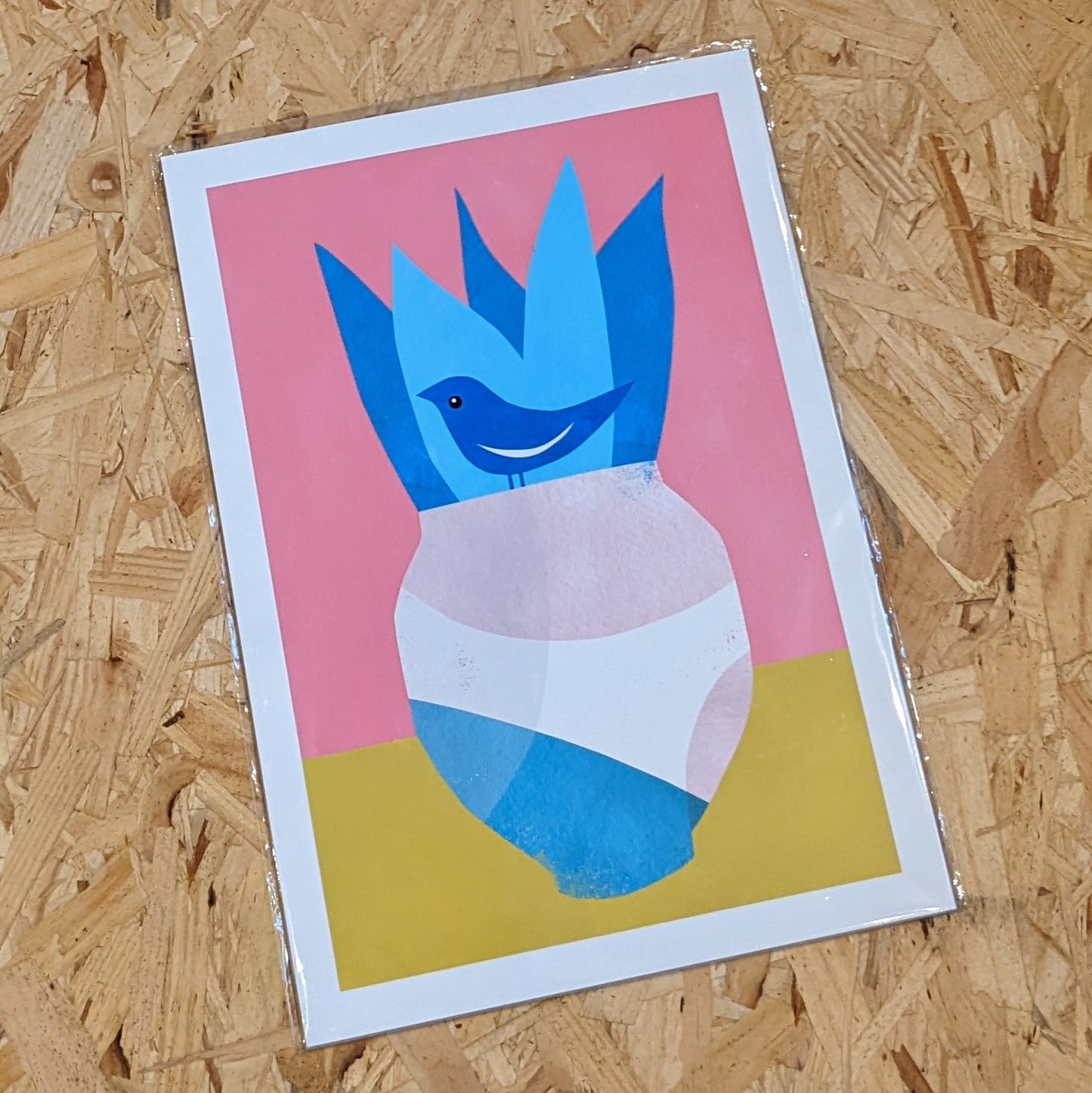 A4 Vase & Bird print