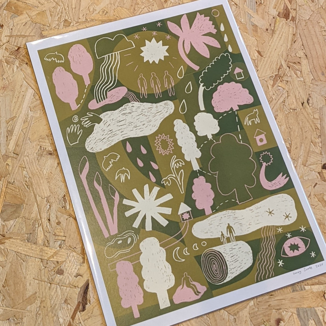 A3 Forest print