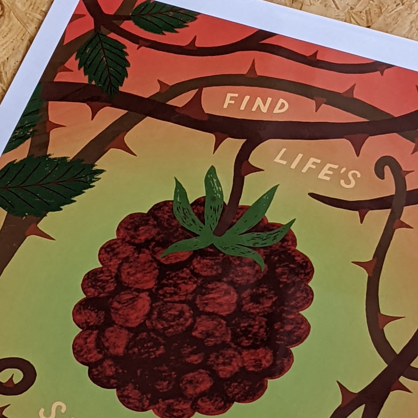 A3 Find lifes sweetness print