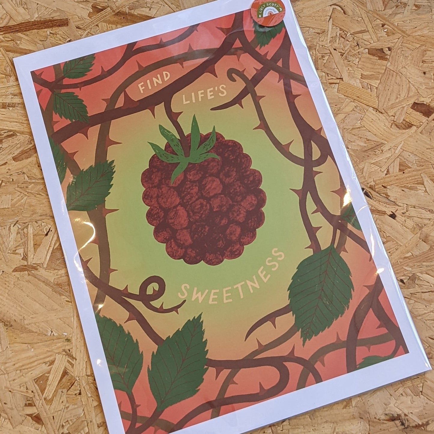 A3 Find lifes sweetness print