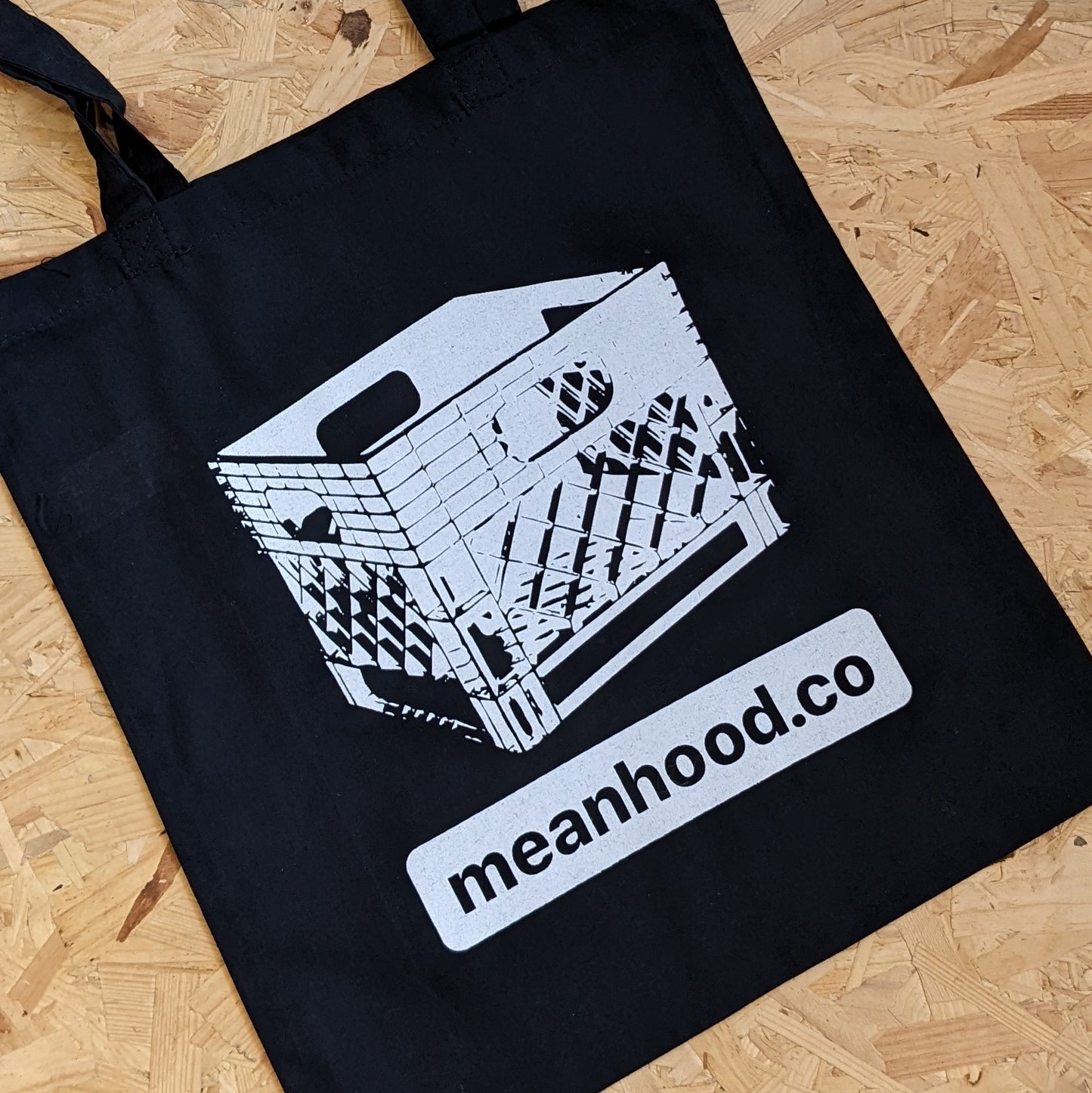 Meanhood canvas tote bag