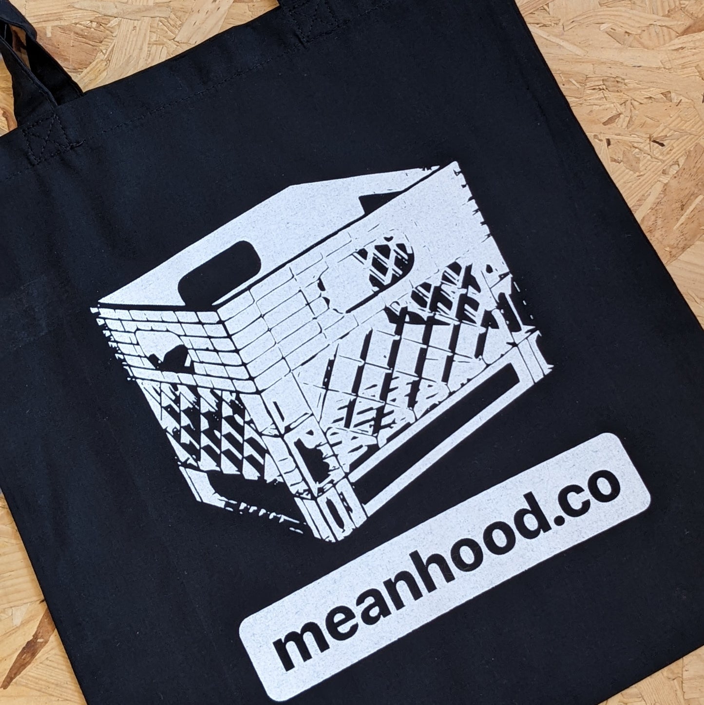 Meanhood canvas tote bag
