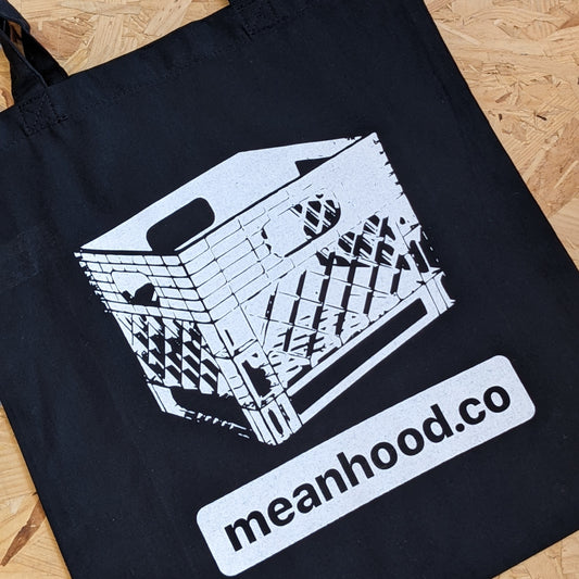 Meanhood canvas tote bag