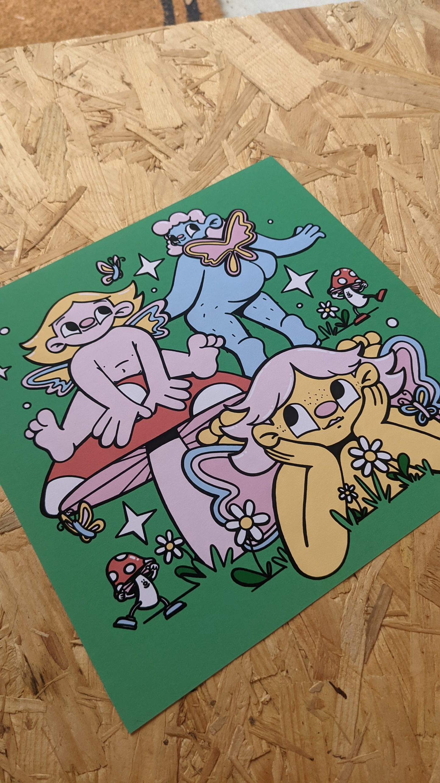 A4 Pixie square print