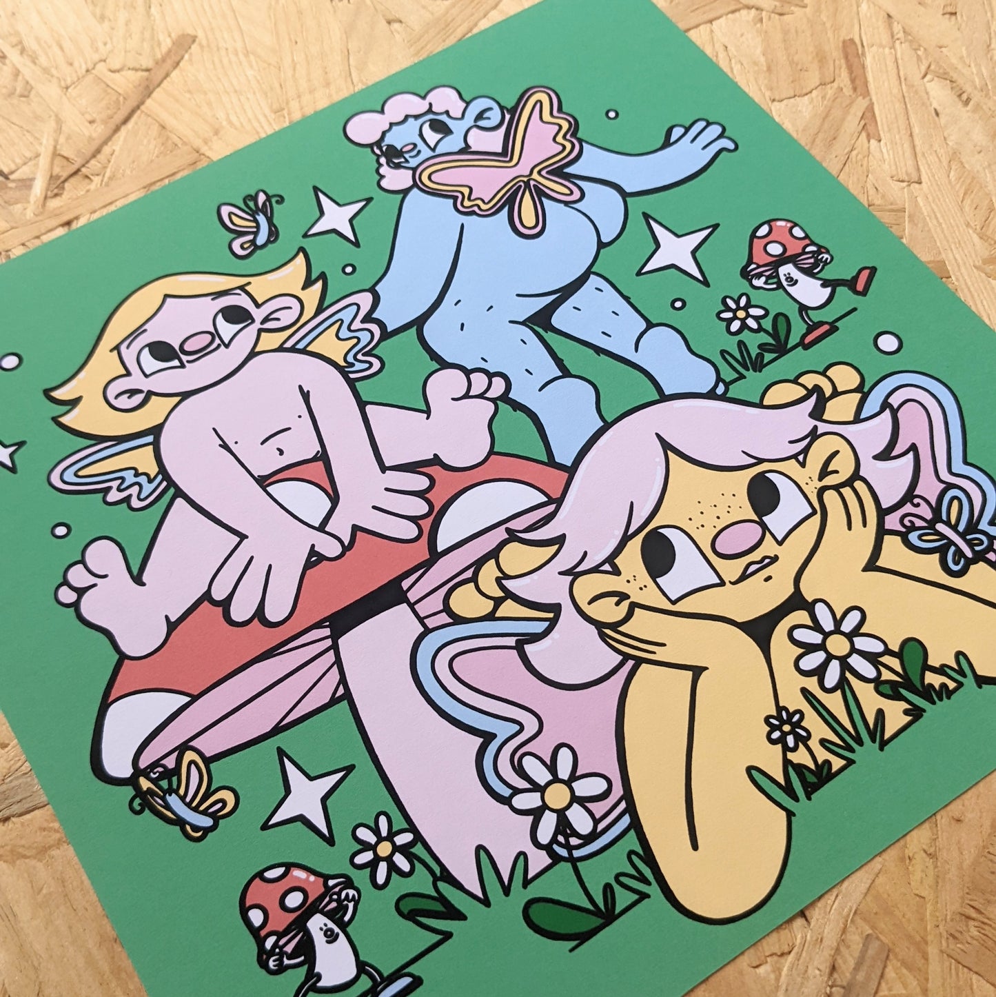 A4 Pixie square print