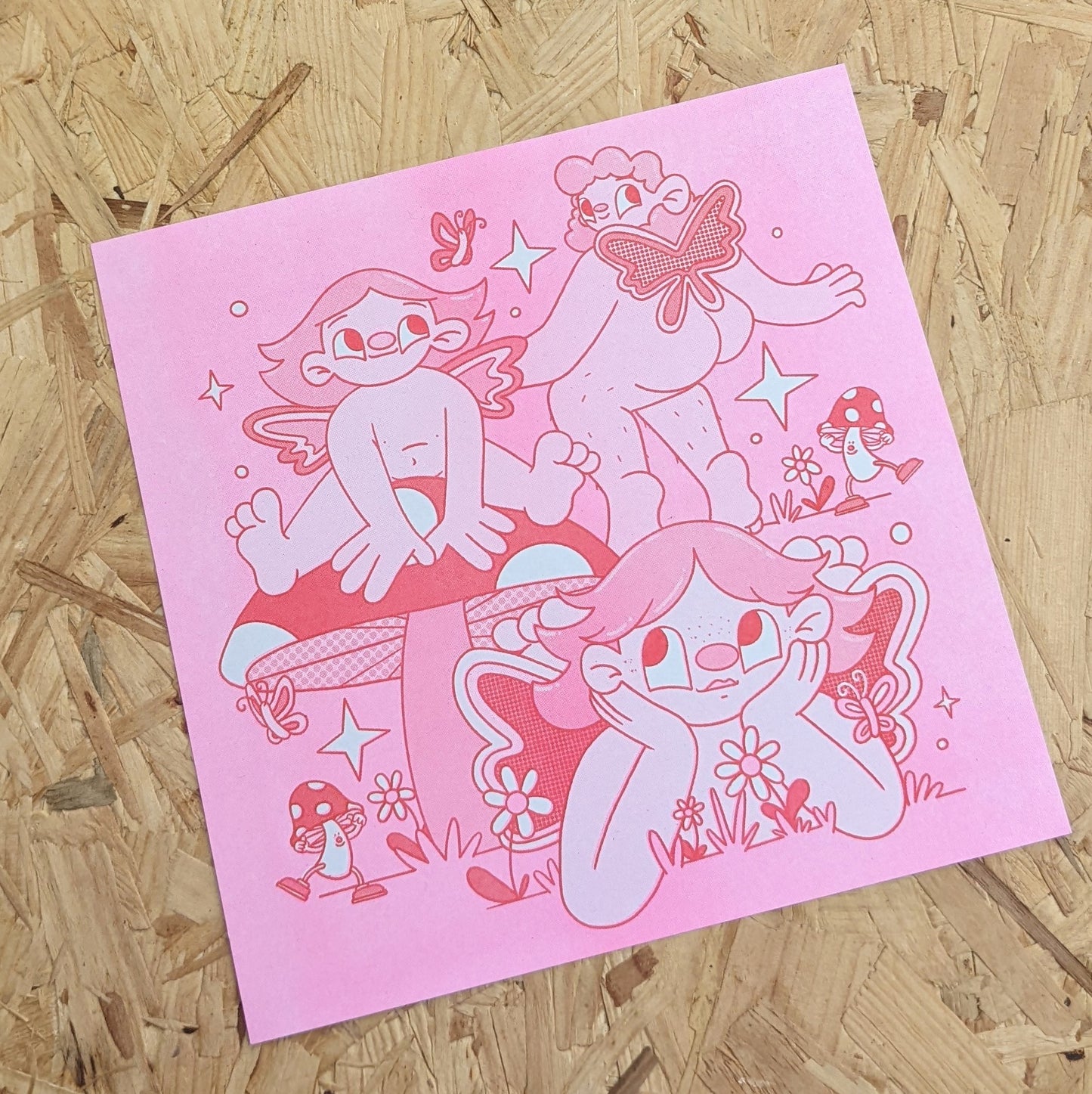 A4 Pixie square print