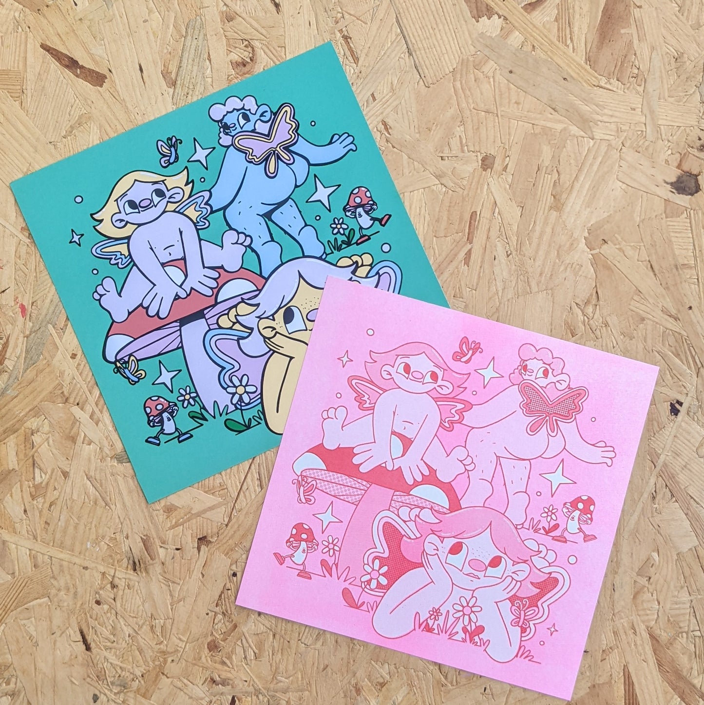 A4 Pixie square print
