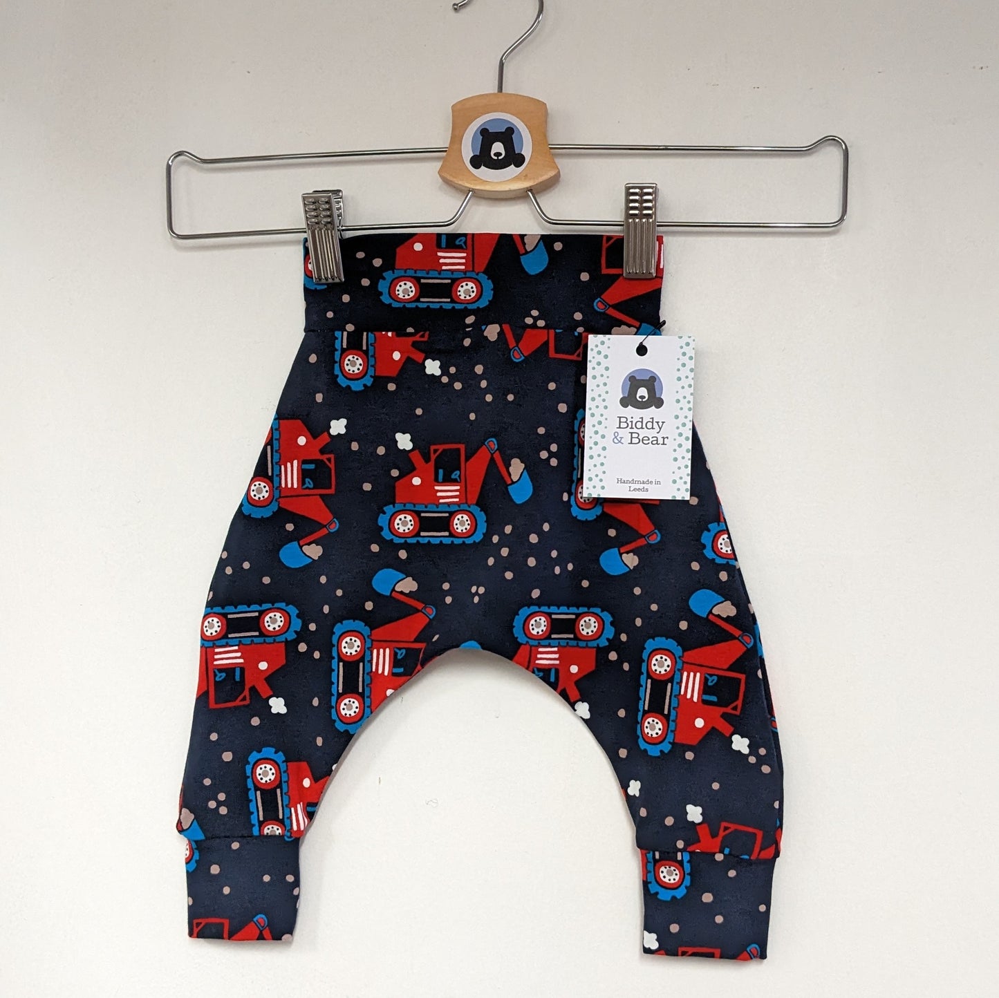 Tractor harem pants age 3-6 months