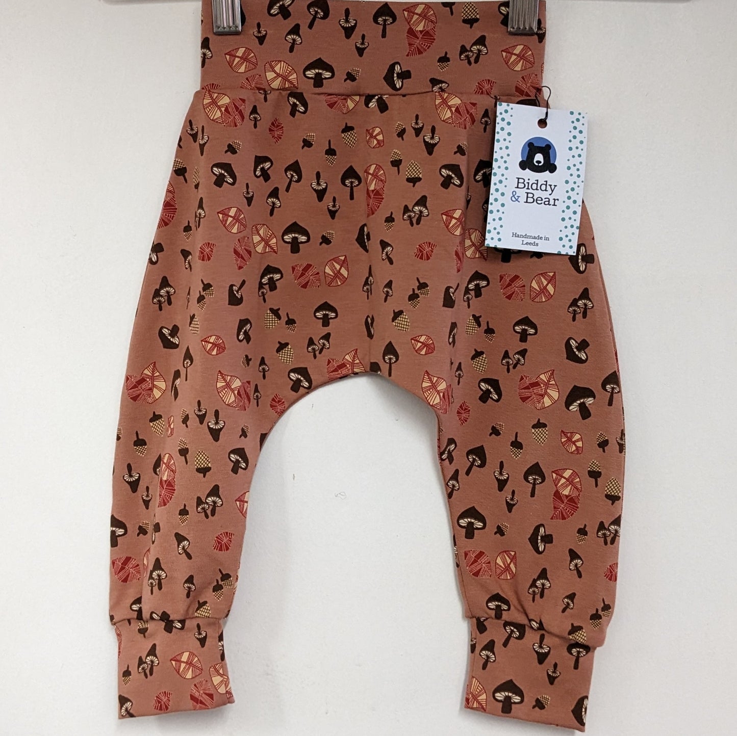 Mushroom forest harem pants age 9-12 months