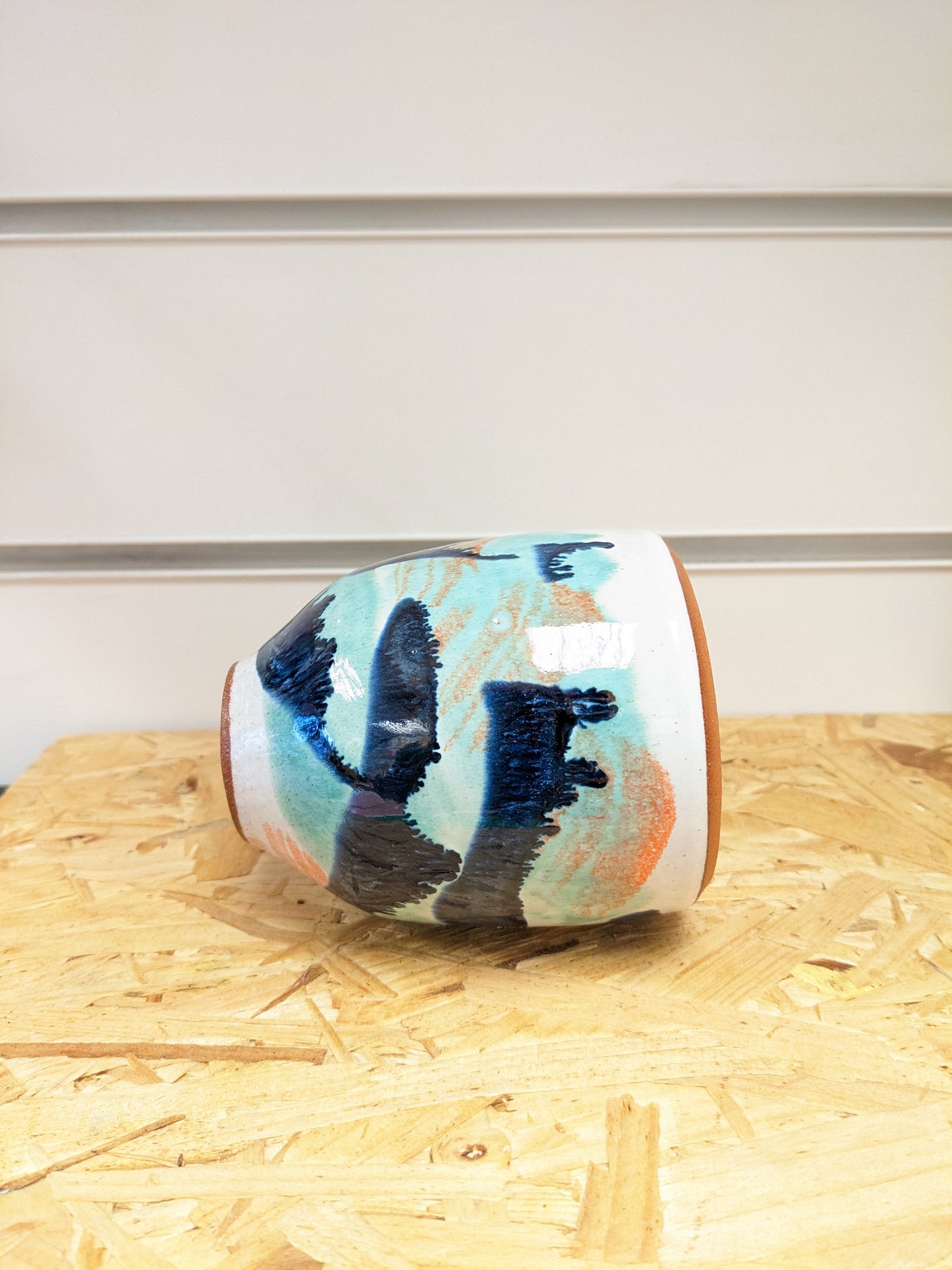 Sea detail handmade Ceramic Bud Vase