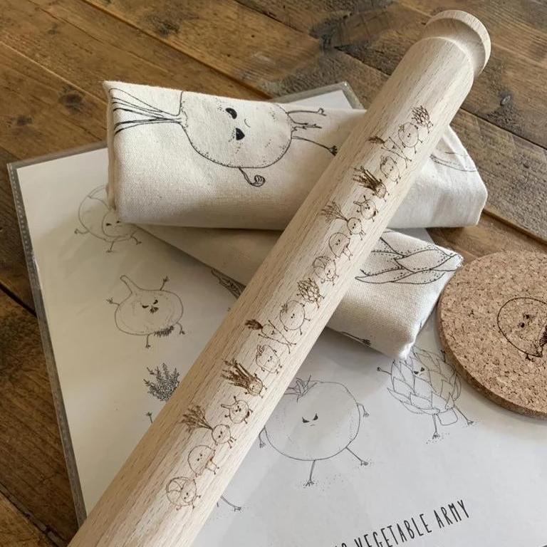 Furious Vegetable army Rolling Pin