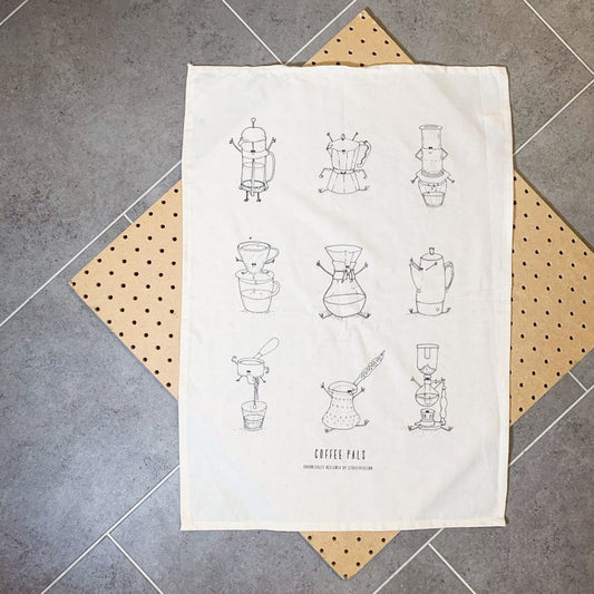 Coffee Pals Tea Towel