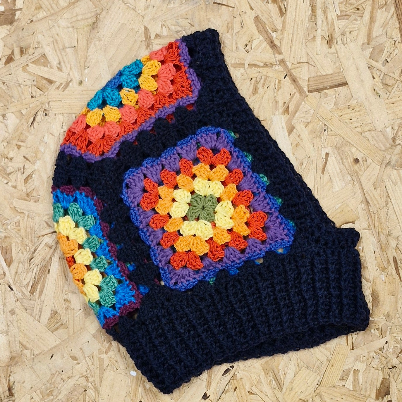 Handmade Granny square crochet balaclava