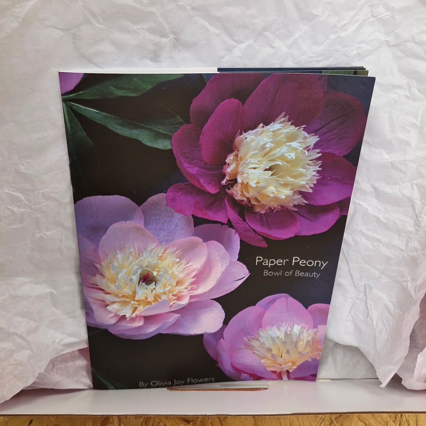 Paper flower craft kit - Make a paper Peony