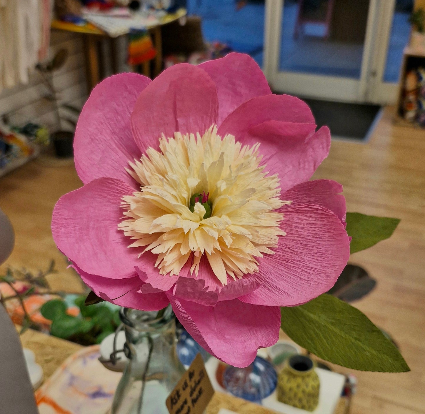 Paper flower craft kit - Make a paper Peony