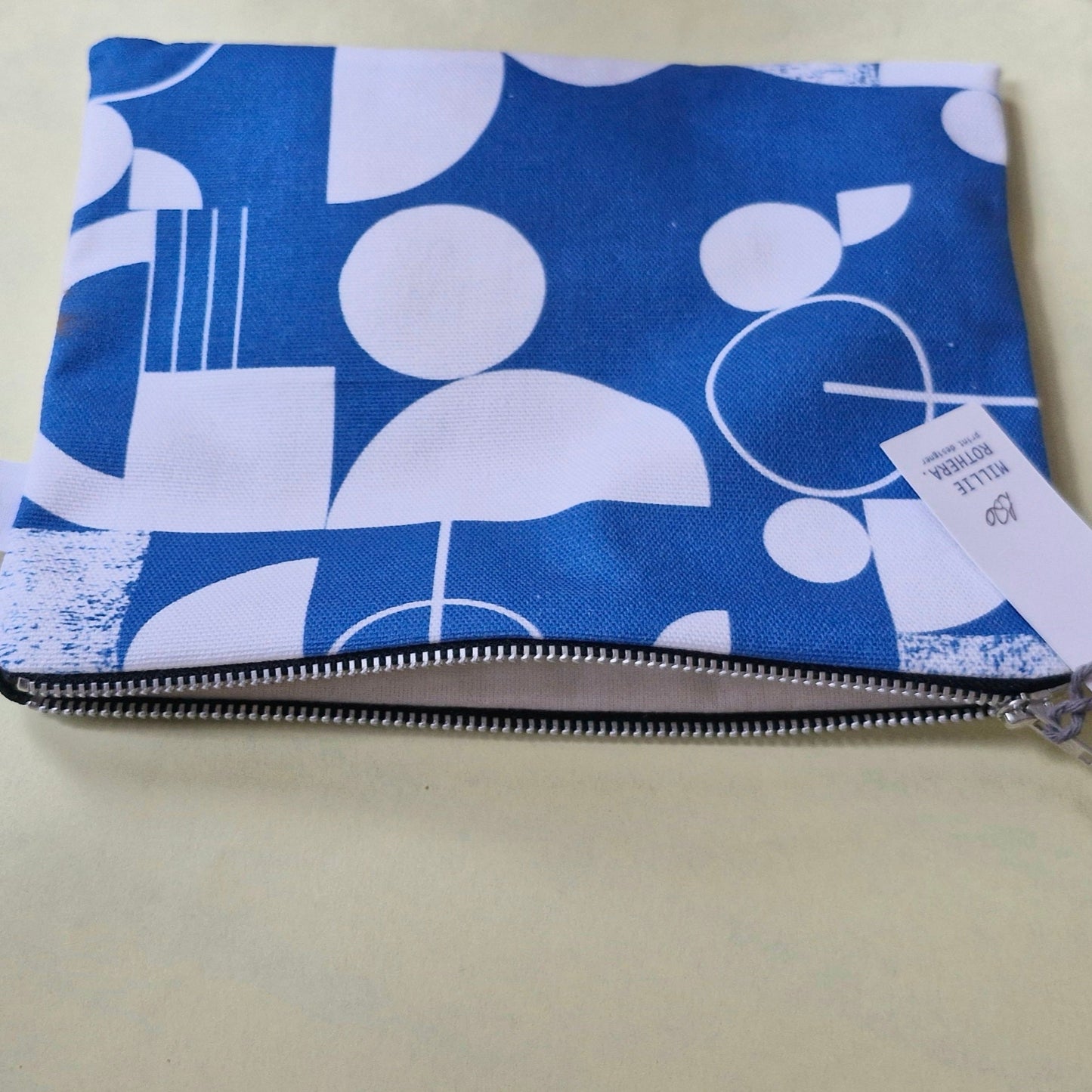 Bauhaus inspired handmade pouch