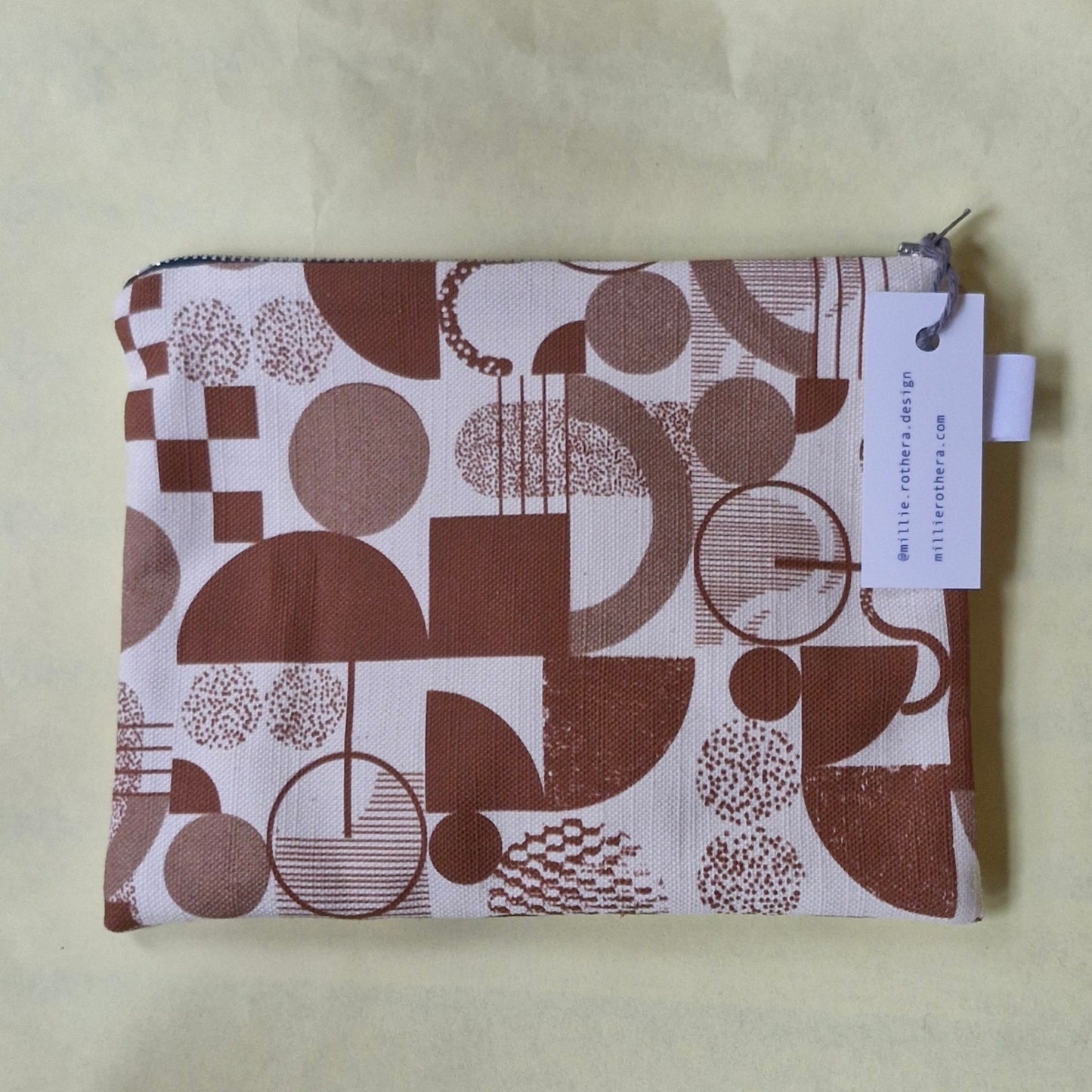 Mixed pattern klee handmade pouch