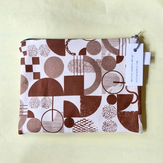 Mixed pattern klee handmade pouch