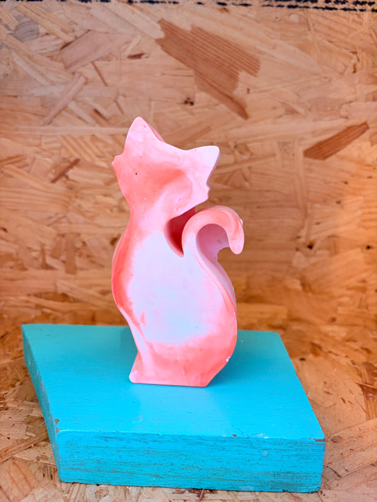 FLF cat candle holder