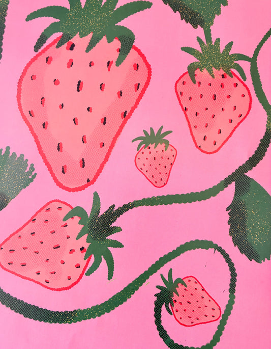 A3 Strawberry print