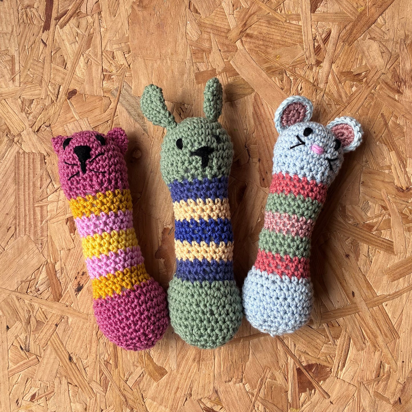 Bunny Crochet baby rattle