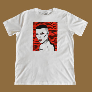 Grace Jones tiger print T-Shirt