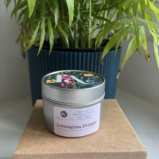 Lemongrass and ginger candle