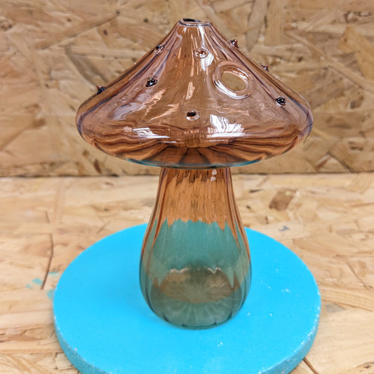 Caramel Mushroom Hydroponic Vase