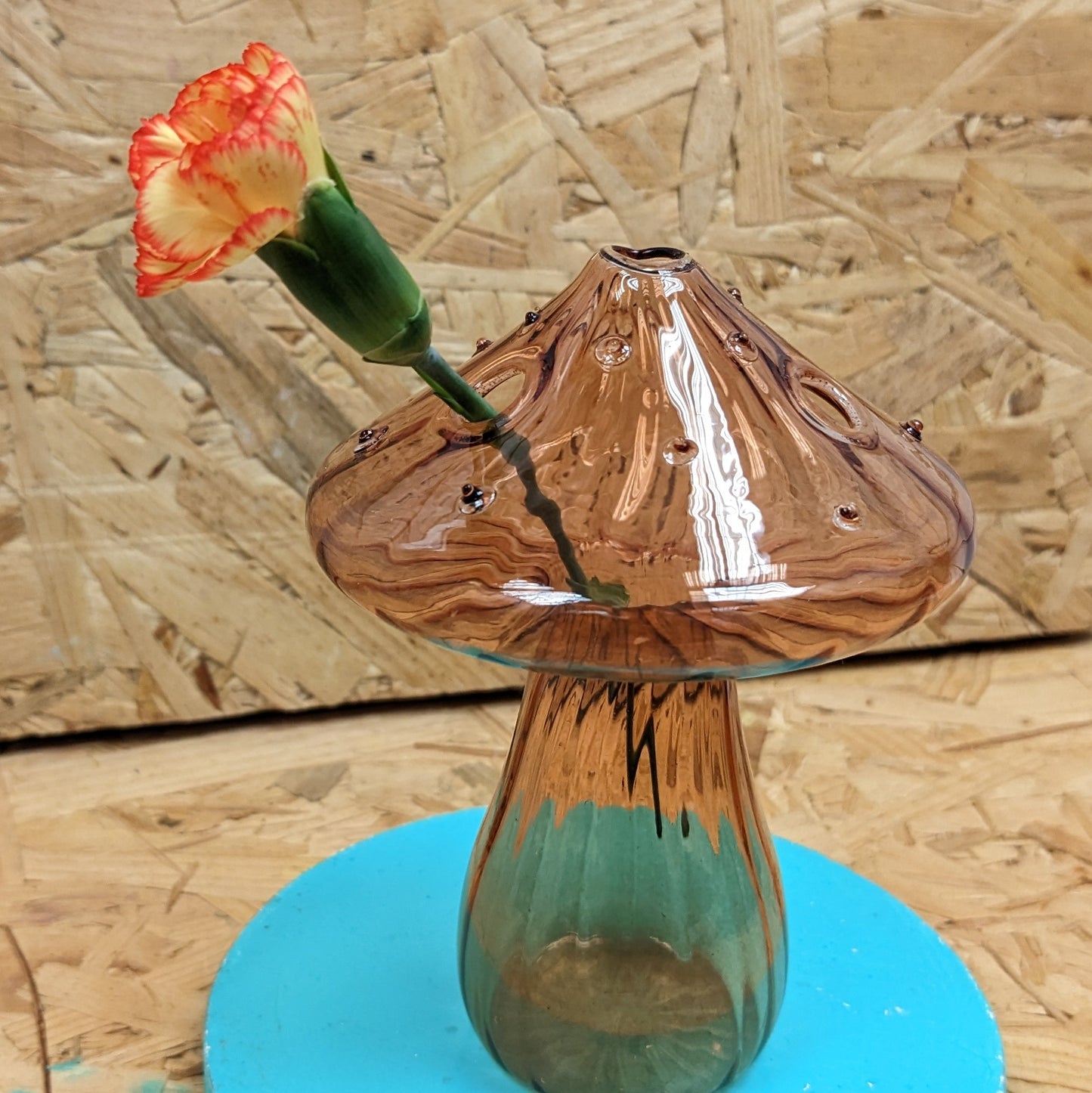 Caramel Mushroom Hydroponic Vase
