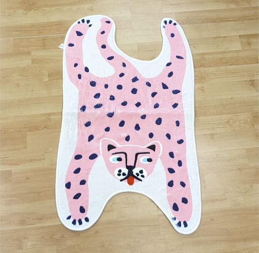 Pink Tiger Bath Mat / Rug