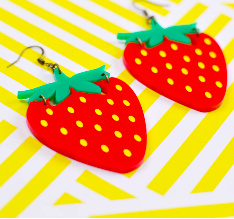 Strawberry earrings