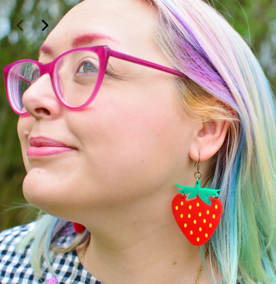 Strawberry earrings