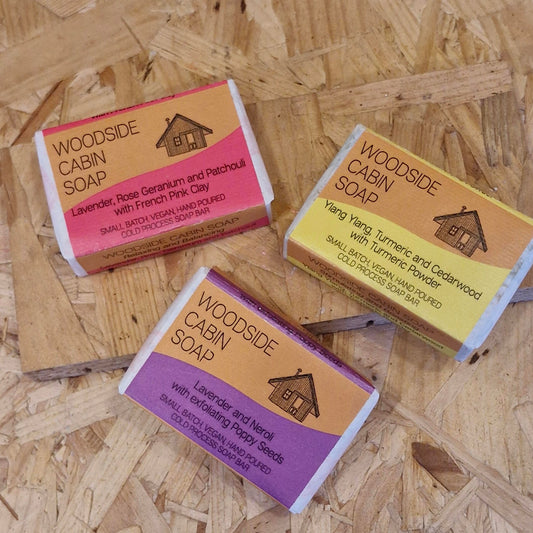 Hand poured soap bar by Woodside Cabin