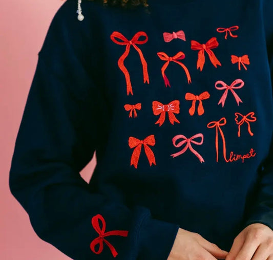 Bow embroidered Sweatshirt