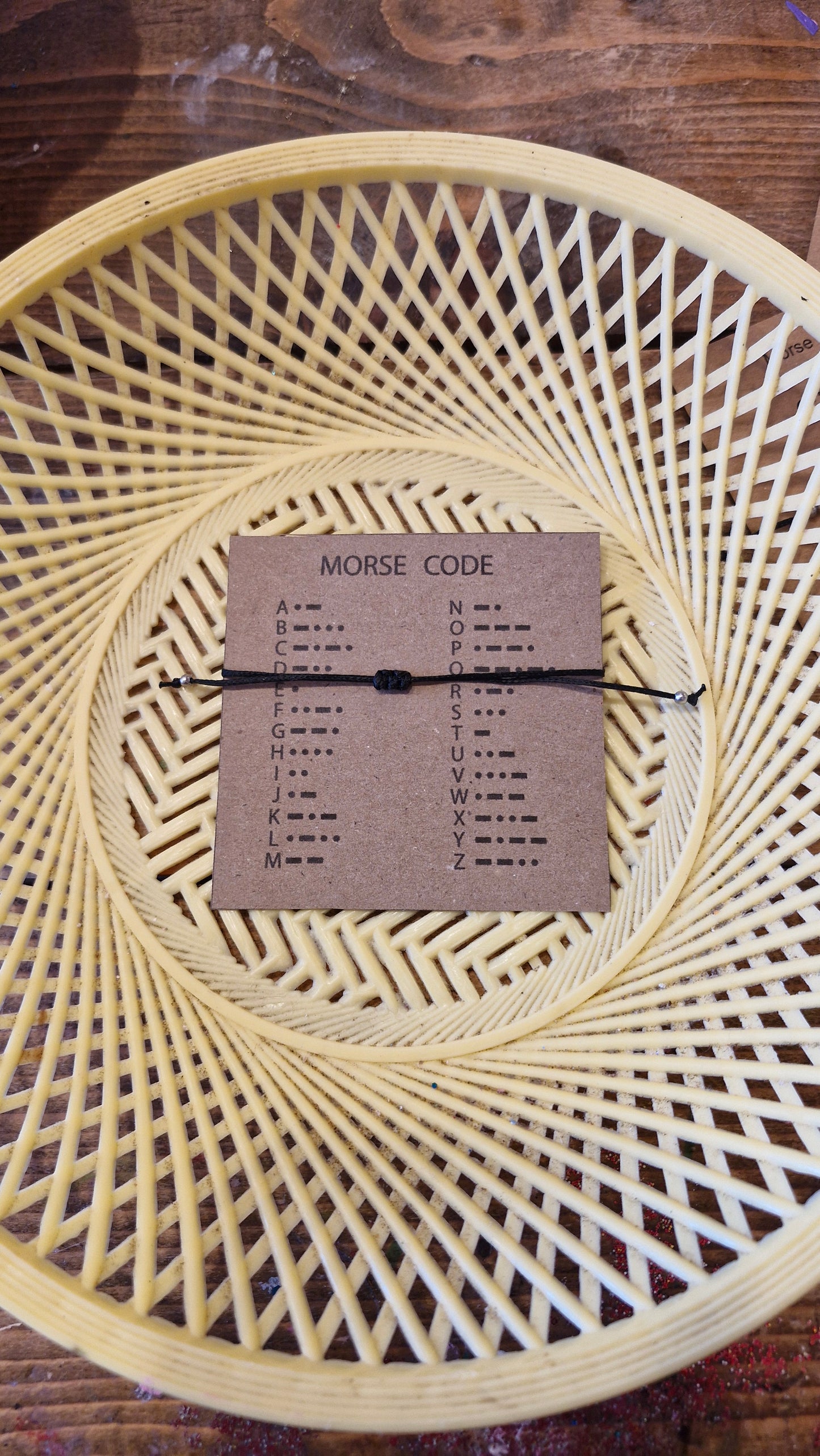 Morse code stainless steel bracelets