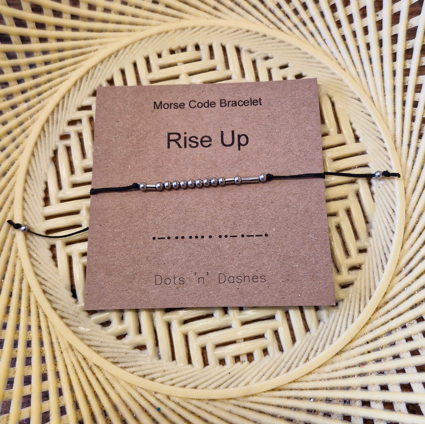 Morse code stainless steel bracelets