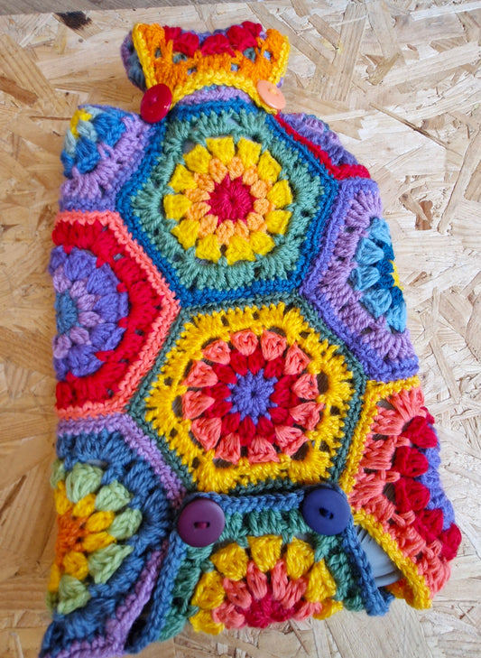 Handmade crochet hot water bottle covers (hot water bottle inc)